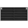 Schwarze Ingenieurholzvitrine 100x8,5x50 cm von , Regale und Regale - Ref: Foro24-847948, Preis: 36,37 €, Rabatt: %