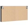 Black engineered wood display case 100x8.5x50 cm by , Shelves and shelves - Ref: Foro24-847948, Price: 36,01 €, Discount: %