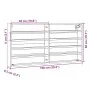 Black engineered wood display case 100x8.5x50 cm by , Shelves and shelves - Ref: Foro24-847948, Price: 36,01 €, Discount: %