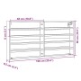 Schwarze Ingenieurholzvitrine 100x8,5x50 cm von , Regale und Regale - Ref: Foro24-847948, Preis: 36,37 €, Rabatt: %