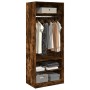 Ingenieurholzschrank in rauchiger Eiche, 80x50x200 cm. von , Kleiderschränke - Ref: Foro24-3307697, Preis: 129,35 €, Rabatt: %