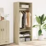 Armario de madera de ingeniería roble Sonoma 80x50x200 cm de , Armarios roperos - Ref: Foro24-3307695, Precio: 165,27 €, Desc...