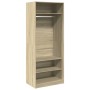 Ingenieurholzschrank Eiche Sonoma 80x50x200 cm von , Kleiderschränke - Ref: Foro24-3307695, Preis: 164,77 €, Rabatt: %