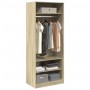 Ingenieurholzschrank Eiche Sonoma 80x50x200 cm von , Kleiderschränke - Ref: Foro24-3307695, Preis: 164,77 €, Rabatt: %