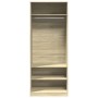 Ingenieurholzschrank Eiche Sonoma 80x50x200 cm von , Kleiderschränke - Ref: Foro24-3307695, Preis: 164,77 €, Rabatt: %