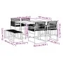 9-teiliges Gartensitzgruppen-Set aus schwarzem Kunststoff-Rattan von , Gartensets - Ref: Foro24-3295053, Preis: 399,46 €, Rab...