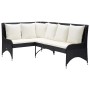 Zweiteilige schwarze PE-Rattan-Gartenecksofas von vidaXL, Outdoor-Sofas - Ref: Foro24-310224, Preis: 298,36 €, Rabatt: %