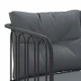 Garden sofa with black steel frame and textilene cushions by , Garden sets - Ref: Foro24-3283741, Price: 326,53 €, Discount: %