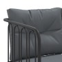 Gartensofa mit schwarzen Kissen aus Stahl und Textilene von , Gartensets - Ref: Foro24-3283741, Preis: 333,43 €, Rabatt: %