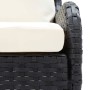 Zweiteilige schwarze PE-Rattan-Gartenecksofas von vidaXL, Outdoor-Sofas - Ref: Foro24-310224, Preis: 298,36 €, Rabatt: %