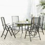 Set of 5 reclining garden chairs in anthracite steel by , Garden sets - Ref: Foro24-3283762, Price: 345,89 €, Discount: %