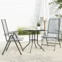 Set de sillas jardín reclinables 3 piezas acero antracita de , Conjuntos de jardín - Ref: Foro24-3283760, Precio: 211,82 €, D...