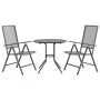 Set de sillas jardín reclinables 3 piezas acero antracita de , Conjuntos de jardín - Ref: Foro24-3283760, Precio: 211,82 €, D...