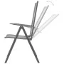 Set de sillas jardín reclinables 3 piezas acero antracita de , Conjuntos de jardín - Ref: Foro24-3283760, Precio: 211,82 €, D...