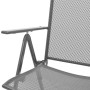 Set aus 3 verstellbaren Gartenstühlen aus anthrazitfarbenem Stahl von , Gartensets - Ref: Foro24-3283760, Preis: 223,39 €, Ra...