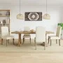 Esszimmerstühle, 4 Stück, Stoff mit Leinenoptik in Beige. von , Essstühle - Ref: Foro24-3309175, Preis: 545,14 €, Rabatt: %