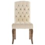 Esszimmerstühle, 4 Stück, Stoff mit Leinenoptik in Beige. von , Essstühle - Ref: Foro24-3309175, Preis: 601,27 €, Rabatt: %