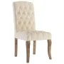 Sillas de comedor 4 unidades tela con apariencia de lino beige de , Sillas de comedor - Ref: Foro24-3309175, Precio: 589,72 €...