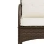 Garden rocking chair with brown synthetic rattan cushions by , Garden chairs - Ref: Foro24-369019, Price: 97,20 €, Discount: %