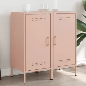 Kaltgewalzter Stahlschrank in Rosa, 2 Stück, 36x39x79 cm. von , Sideboards - Ref: Foro24-843015, Preis: 127,82 €, Rabatt: %