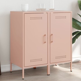 Kaltgewalzter Stahlschrank in Rosa, 2 Stück, 36x39x79 cm. von , Sideboards - Ref: Foro24-843015, Preis: 129,30 €, Rabatt: %