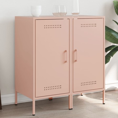 Kaltgewalzter Stahlschrank in Rosa, 2 Stück, 36x39x79 cm. von , Sideboards - Ref: Foro24-843015, Preis: 129,30 €, Rabatt: %