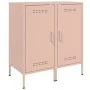 Cold-rolled steel sideboard in pink, 2 pieces, 36x39x79 cm by , Sideboards - Ref: Foro24-843015, Price: 127,82 €, Discount: %