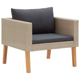 Individuelles Gartensofa mit beigen synthetischen Rattankissen von vidaXL, Outdoor-Sofas - Ref: Foro24-310219, Preis: 92,04 €...