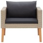Individual garden sofa with beige synthetic rattan cushions by vidaXL, Outdoor sofas - Ref: Foro24-310219, Price: 93,17 €, Di...
