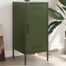 Kaltgewalzter Stahlschrank in Olivgrün 36x39x79 cm von , Sideboards - Ref: Foro24-843020, Preis: 74,78 €, Rabatt: %