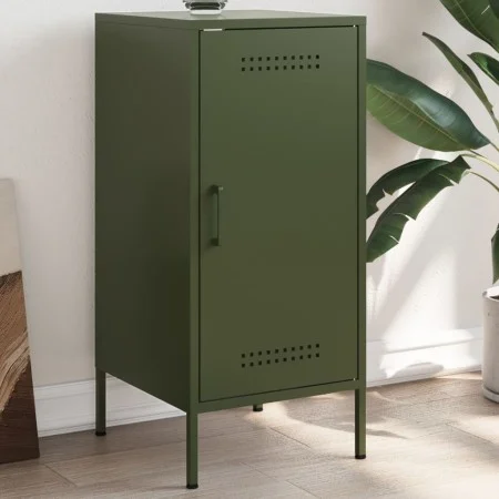 Cold-rolled steel sideboard in olive green 36x39x79 cm by , Sideboards - Ref: Foro24-843020, Price: 74,78 €, Discount: %
