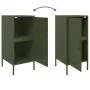 Cold-rolled steel sideboard in olive green 36x39x79 cm by , Sideboards - Ref: Foro24-843020, Price: 74,78 €, Discount: %