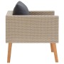 Individual garden sofa with beige synthetic rattan cushions by vidaXL, Outdoor sofas - Ref: Foro24-310219, Price: 93,17 €, Di...