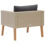 Individual garden sofa with beige synthetic rattan cushions by vidaXL, Outdoor sofas - Ref: Foro24-310219, Price: 92,04 €, Di...
