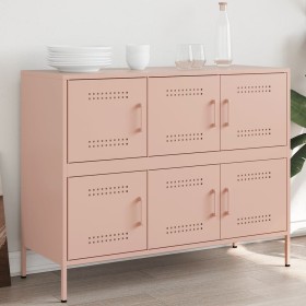 Kaltgewalzter Stahlschrank in Rosa 100,5x39x79 cm von , Sideboards - Ref: Foro24-843097, Preis: 178,15 €, Rabatt: %