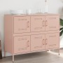 Cold-rolled steel sideboard in pink 100.5x39x79 cm by , Sideboards - Ref: Foro24-843097, Price: 138,47 €, Discount: %