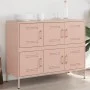 Cold-rolled steel sideboard in pink 100.5x39x79 cm by , Sideboards - Ref: Foro24-843097, Price: 168,73 €, Discount: %