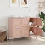 Cold-rolled steel sideboard in pink 100.5x39x79 cm by , Sideboards - Ref: Foro24-843097, Price: 168,73 €, Discount: %