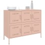 Cold-rolled steel sideboard in pink 100.5x39x79 cm by , Sideboards - Ref: Foro24-843097, Price: 138,47 €, Discount: %