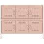 Cold-rolled steel sideboard in pink 100.5x39x79 cm by , Sideboards - Ref: Foro24-843097, Price: 138,47 €, Discount: %