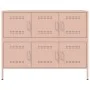 Cold-rolled steel sideboard in pink 100.5x39x79 cm by , Sideboards - Ref: Foro24-843097, Price: 168,73 €, Discount: %
