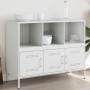 Aparador de acero laminado en frío blanco 100,5x39x79 cm de , Aparadores - Ref: Foro24-843095, Precio: 150,91 €, Descuento: %