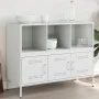 Kaltgewalzter weißer Stahlschrank 100,5x39x79 cm von , Sideboards - Ref: Foro24-843095, Preis: 149,11 €, Rabatt: %