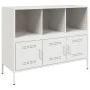Kaltgewalzter weißer Stahlschrank 100,5x39x79 cm von , Sideboards - Ref: Foro24-843095, Preis: 149,11 €, Rabatt: %