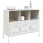 Aparador de acero laminado en frío blanco 100,5x39x79 cm de , Aparadores - Ref: Foro24-843095, Precio: 150,91 €, Descuento: %