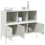 Aparador de acero laminado en frío blanco 100,5x39x79 cm de , Aparadores - Ref: Foro24-843095, Precio: 150,91 €, Descuento: %