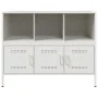 Kaltgewalzter weißer Stahlschrank 100,5x39x79 cm von , Sideboards - Ref: Foro24-843095, Preis: 149,11 €, Rabatt: %