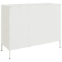 Aparador de acero laminado en frío blanco 100,5x39x79 cm de , Aparadores - Ref: Foro24-843095, Precio: 150,91 €, Descuento: %