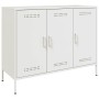 Cold-rolled white steel sideboard 100.5x39x79 cm by , Sideboards - Ref: Foro24-843029, Price: 157,28 €, Discount: %