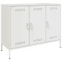 Kaltgewalzter weißer Stahlschrank 100,5x39x79 cm von , Sideboards - Ref: Foro24-843029, Preis: 144,33 €, Rabatt: %